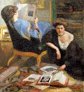 Robert Breyer Women Reading oil